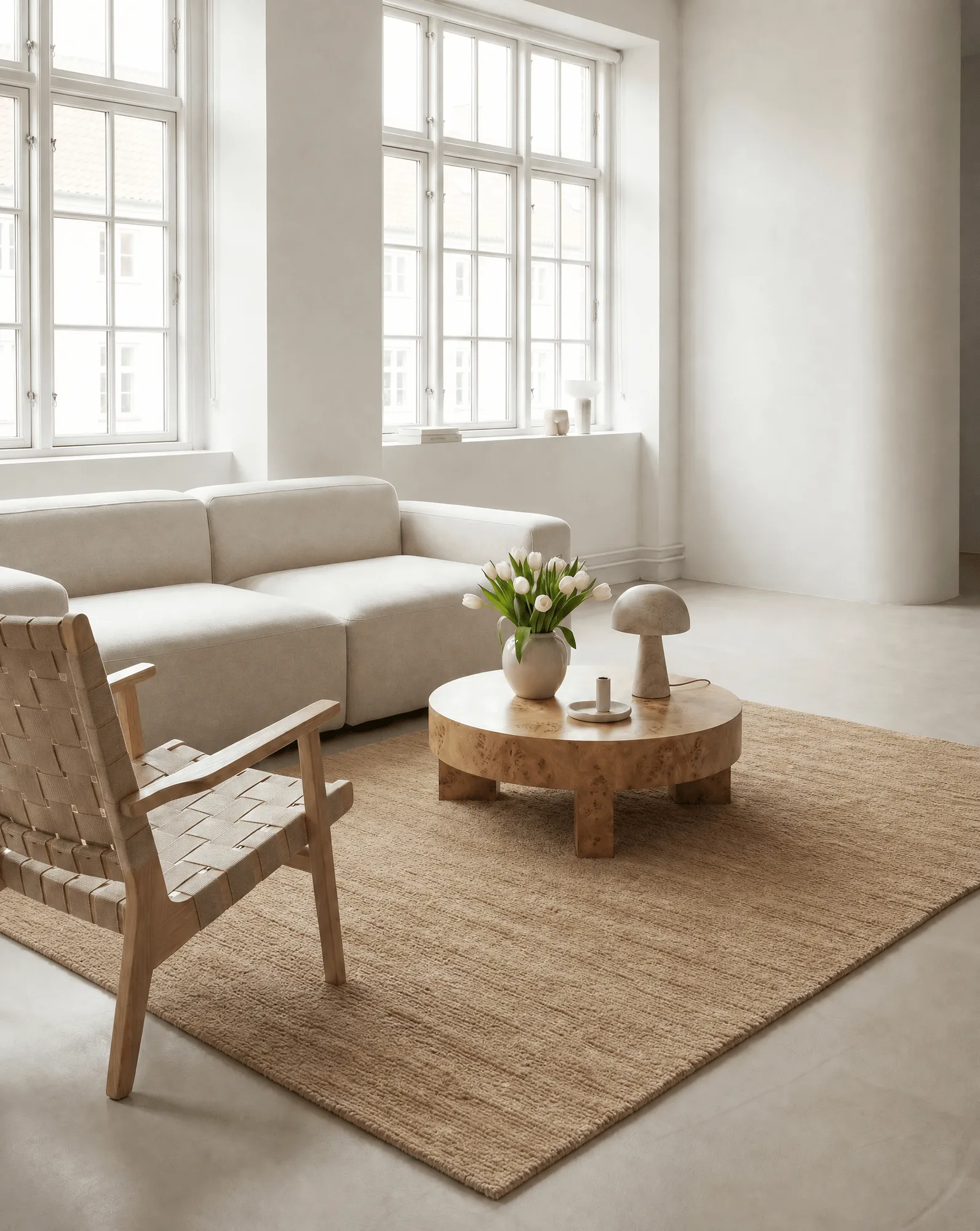 Dune ullmatta, Wheat, 170x230 cm Classic Collection