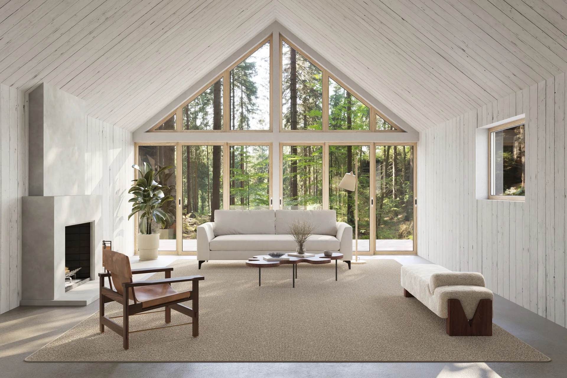 Fjellmyr matta med langett, Naturbeige, 300x400 cm Classic Collection