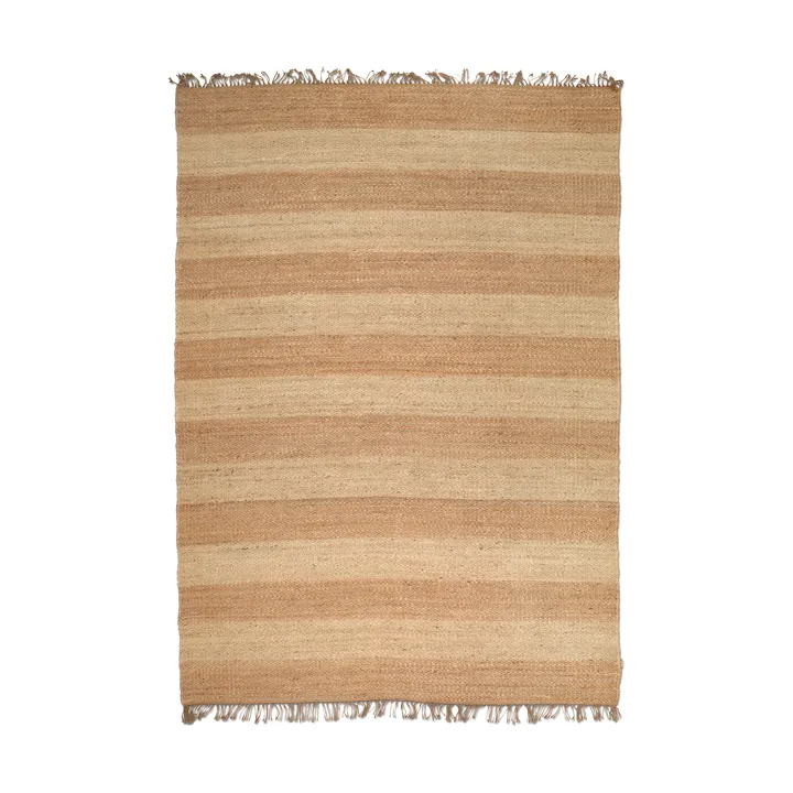 Jute Stripes matta - Natural jute, 170x230 cm - Classic Collection