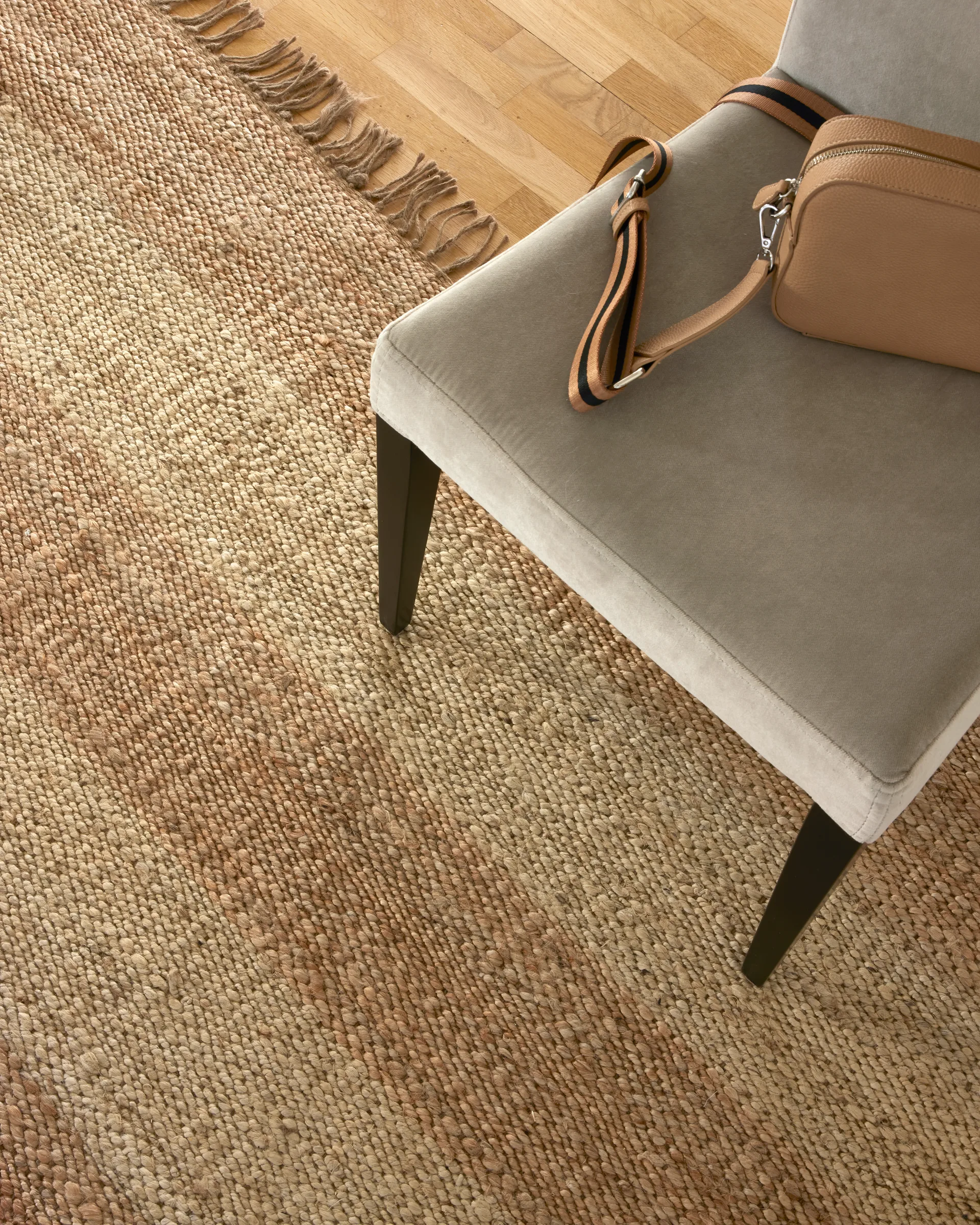 Jute Stripes matta, Natural jute, 170x230 cm Classic Collection