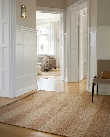Jute Stripes matta - Natural jute, 250x350 cm - Classic Collection