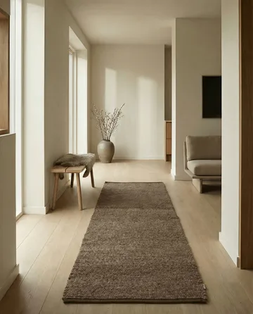 Merino gångmatta - Brun, 80x200 cm - Classic Collection