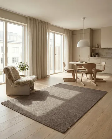 Merino ullmatta - Brun, 200x300 cm - Classic Collection