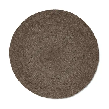 Merino ullmatta rund Ø160 cm - Brun - Classic Collection