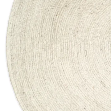 Merino ullmatta rund Ø160 cm - Vit - Classic Collection