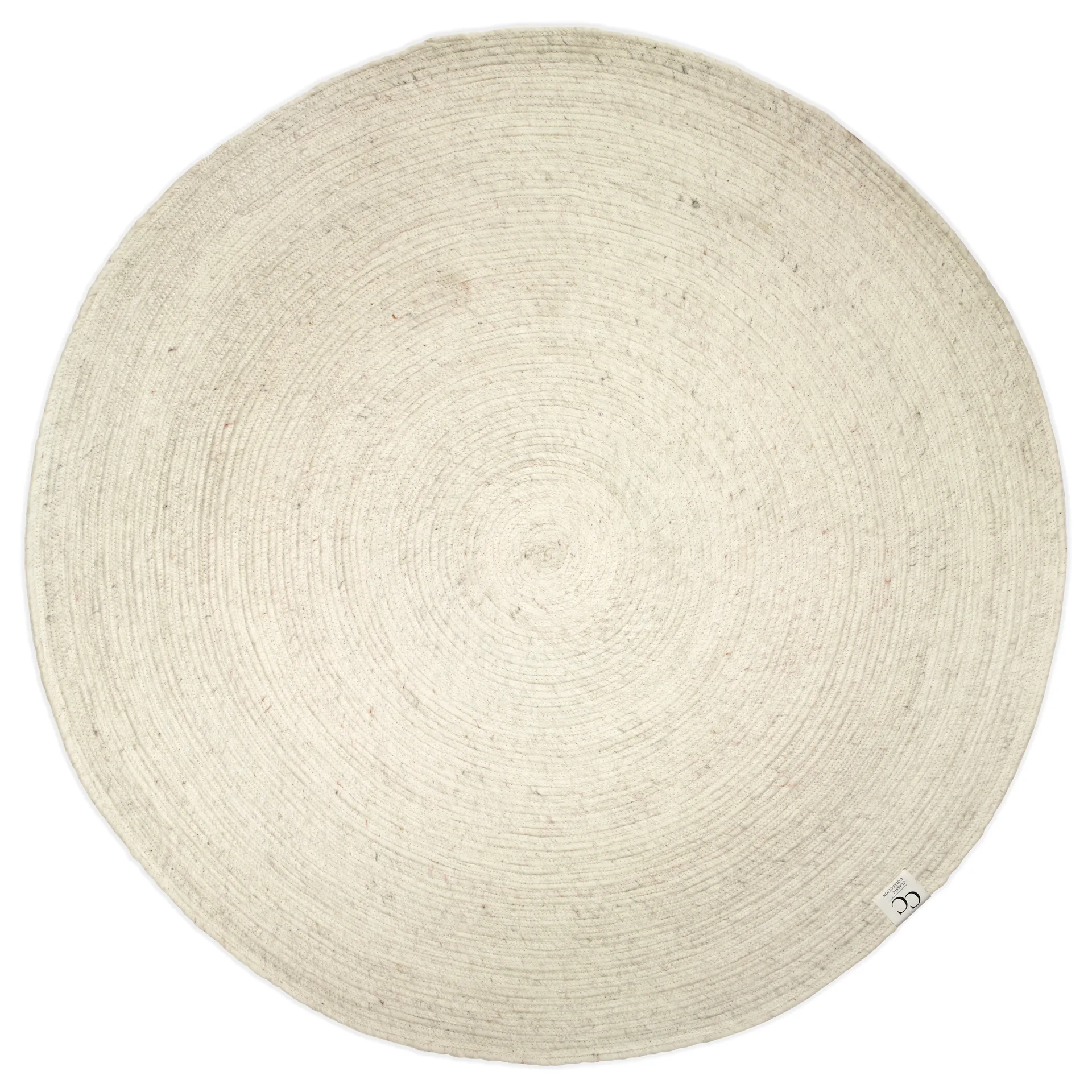 Merino ullmatta rund Ø160 cm, Vit Classic Collection
