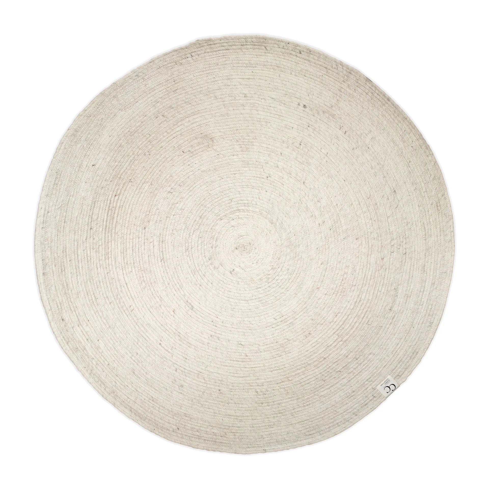 Merino ullmatta rund Ø200 cm, Vit Classic Collection