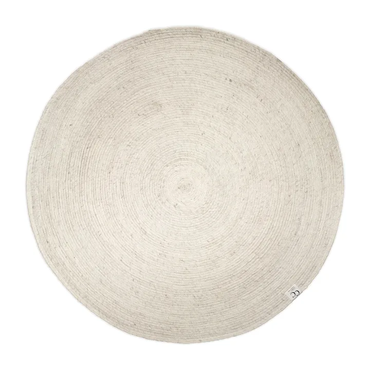 Merino ullmatta rund Ø200 cm - Vit - Classic Collection