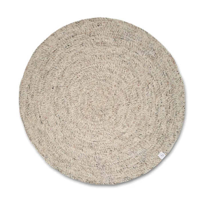 Merino ullmatta rund Ø240 cm - Natural beige - Classic Collection
