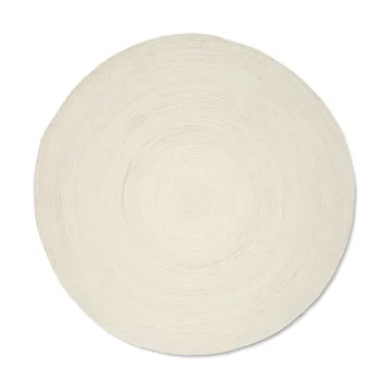Merino ullmatta rund Ø240 cm - White - Classic Collection
