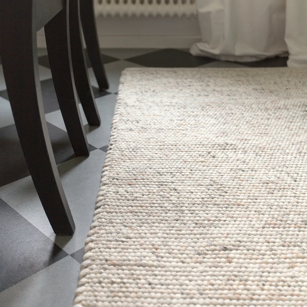 Merino ullmatta, Vit, 140x200 cm Classic Collection