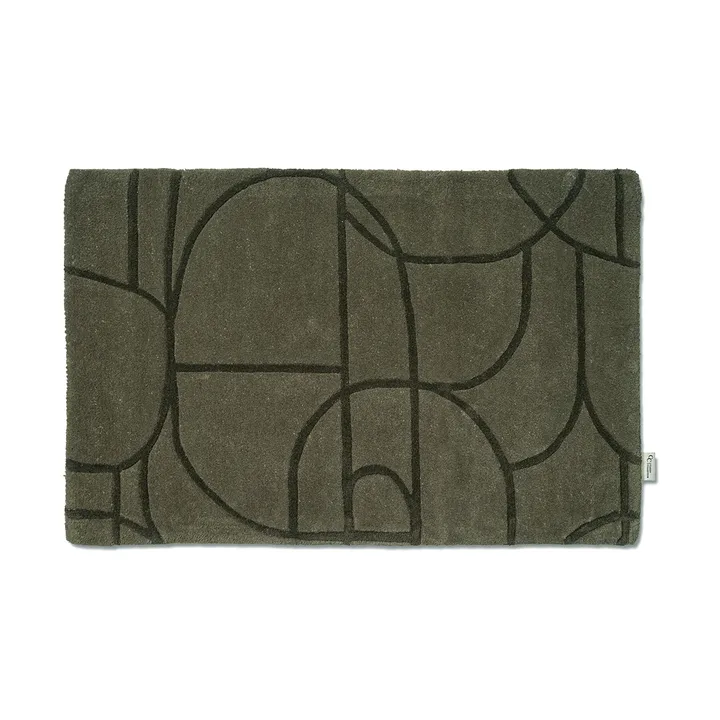 Modern Abstract dörrmatta 60x90 cm - Grön - Classic Collection