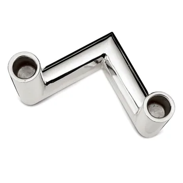 Pipe ljusstake 11 cm - Förnicklad mässing - Classic Collection