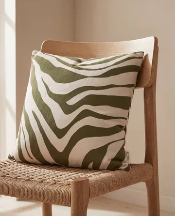 Savannah kuddfodral - Green-off white, 50x50 cm - Classic Collection