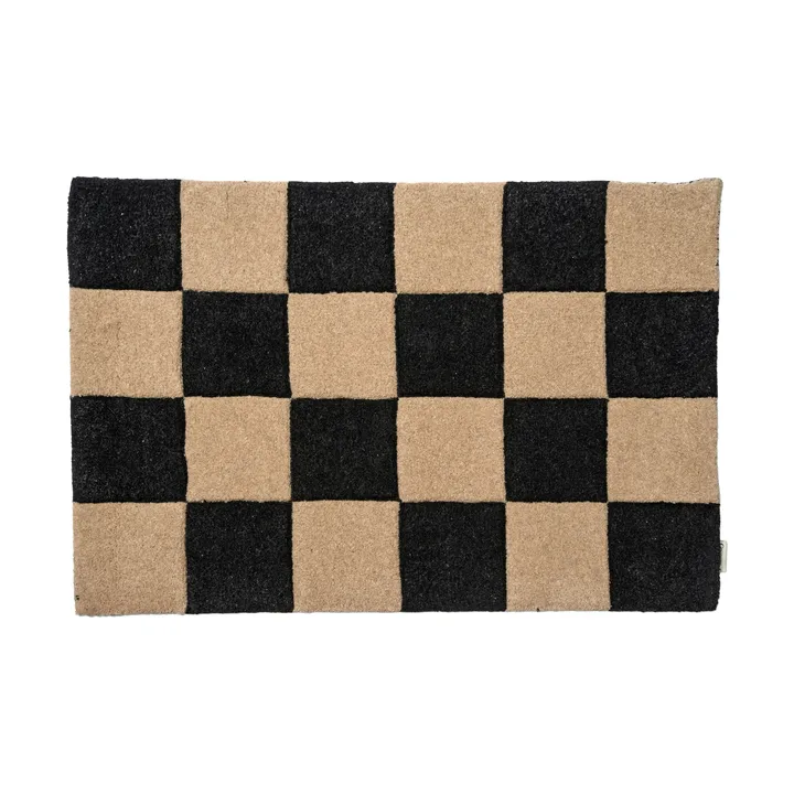 Square dörrmatta - Svart-natur, 60x90 cm - Classic Collection