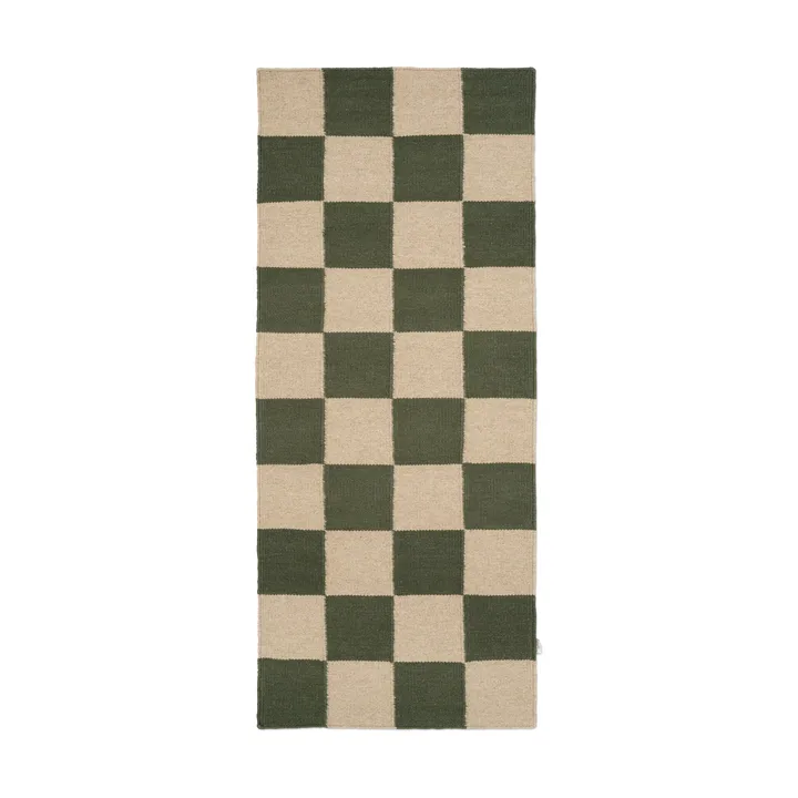 Square gångmatta - Green-natur, 80x200 cm - Classic Collection