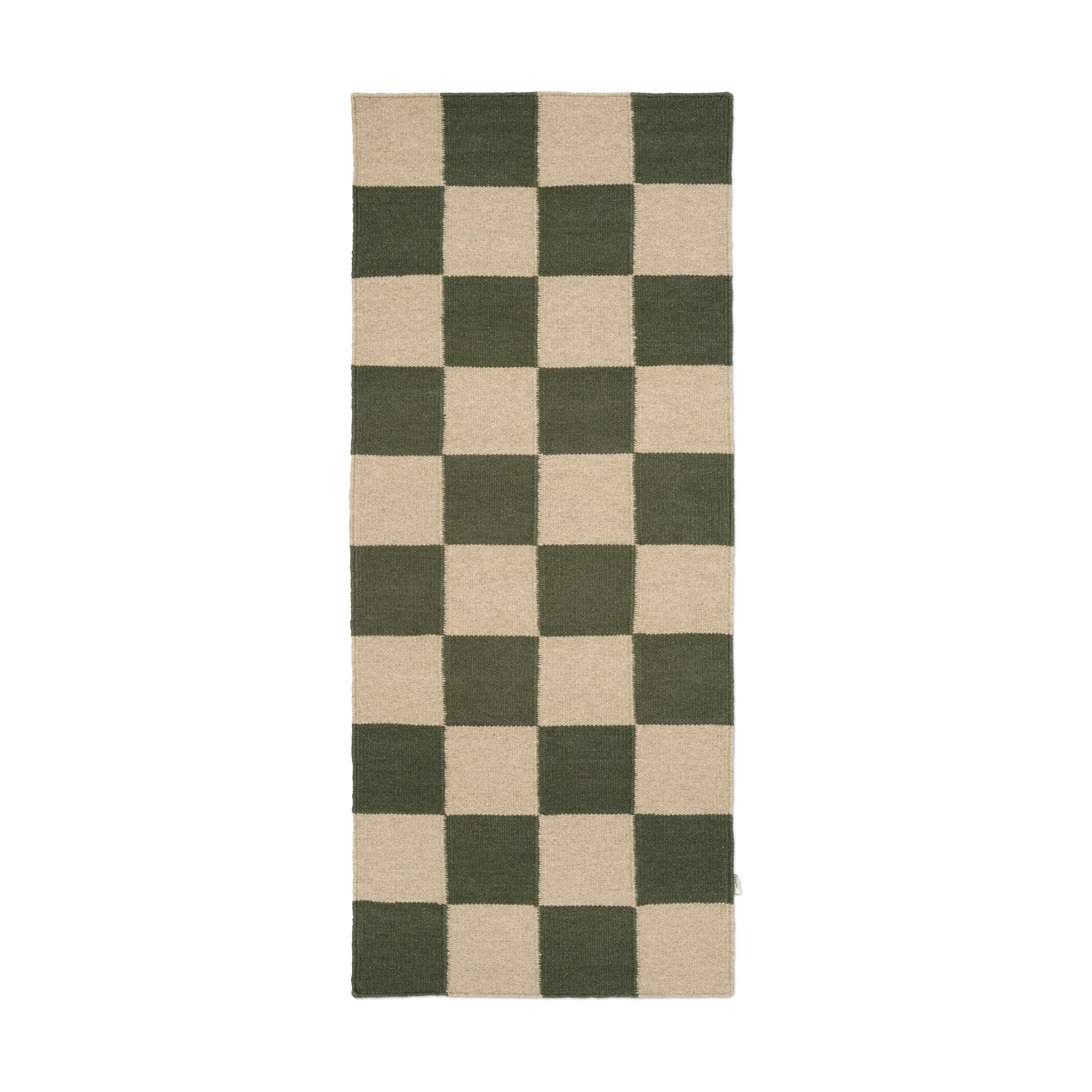 Square gångmatta, Green-natur, 80x240 cm Classic Collection