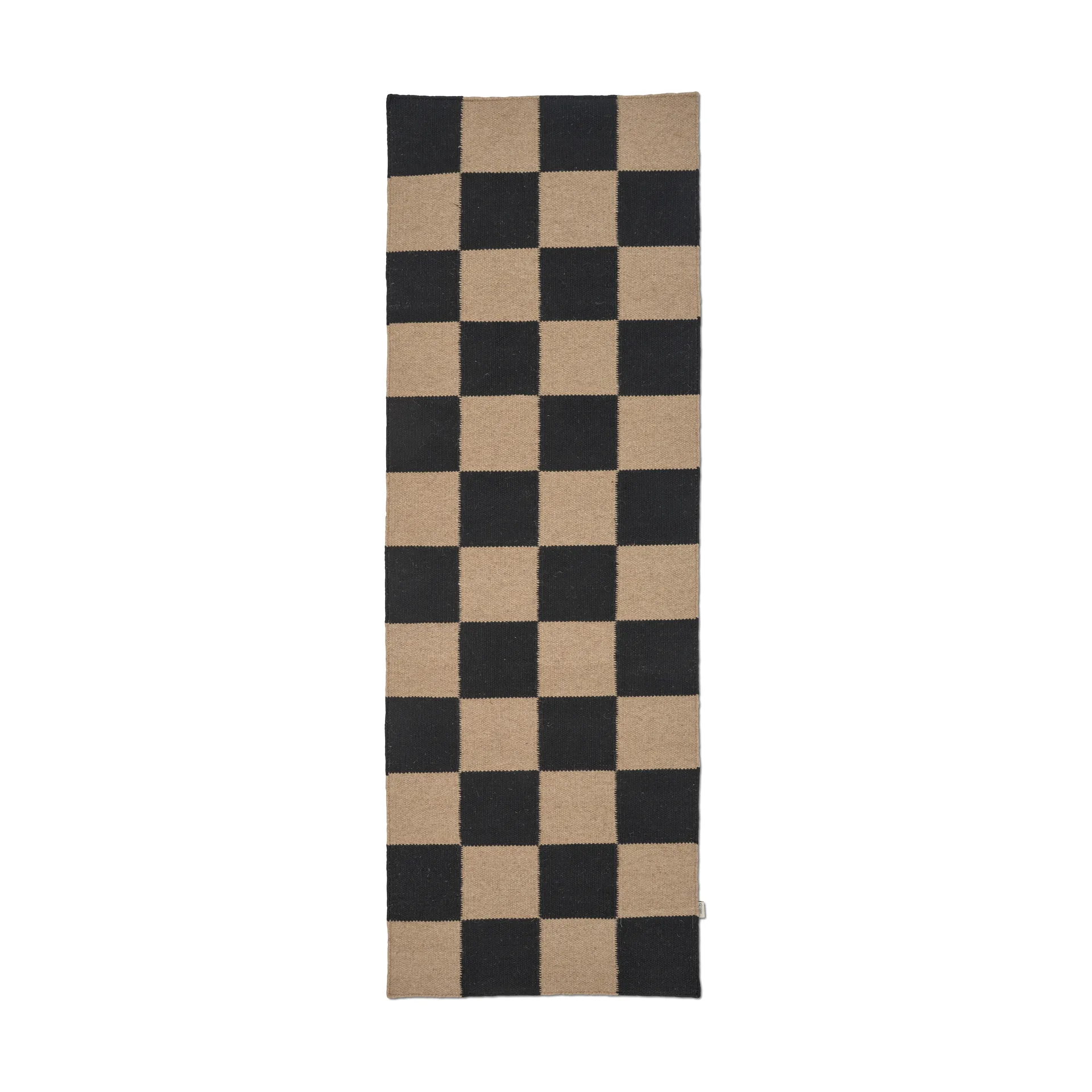 Square gångmatta, Svart-natur, 80x240 cm Classic Collection