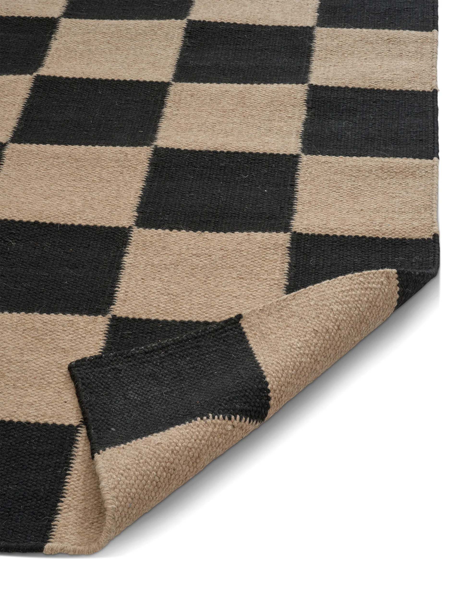 Square gångmatta, Svart-natur, 80x240 cm Classic Collection