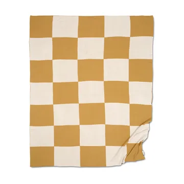 Square pläd 130x170 cm - Gul - Classic Collection