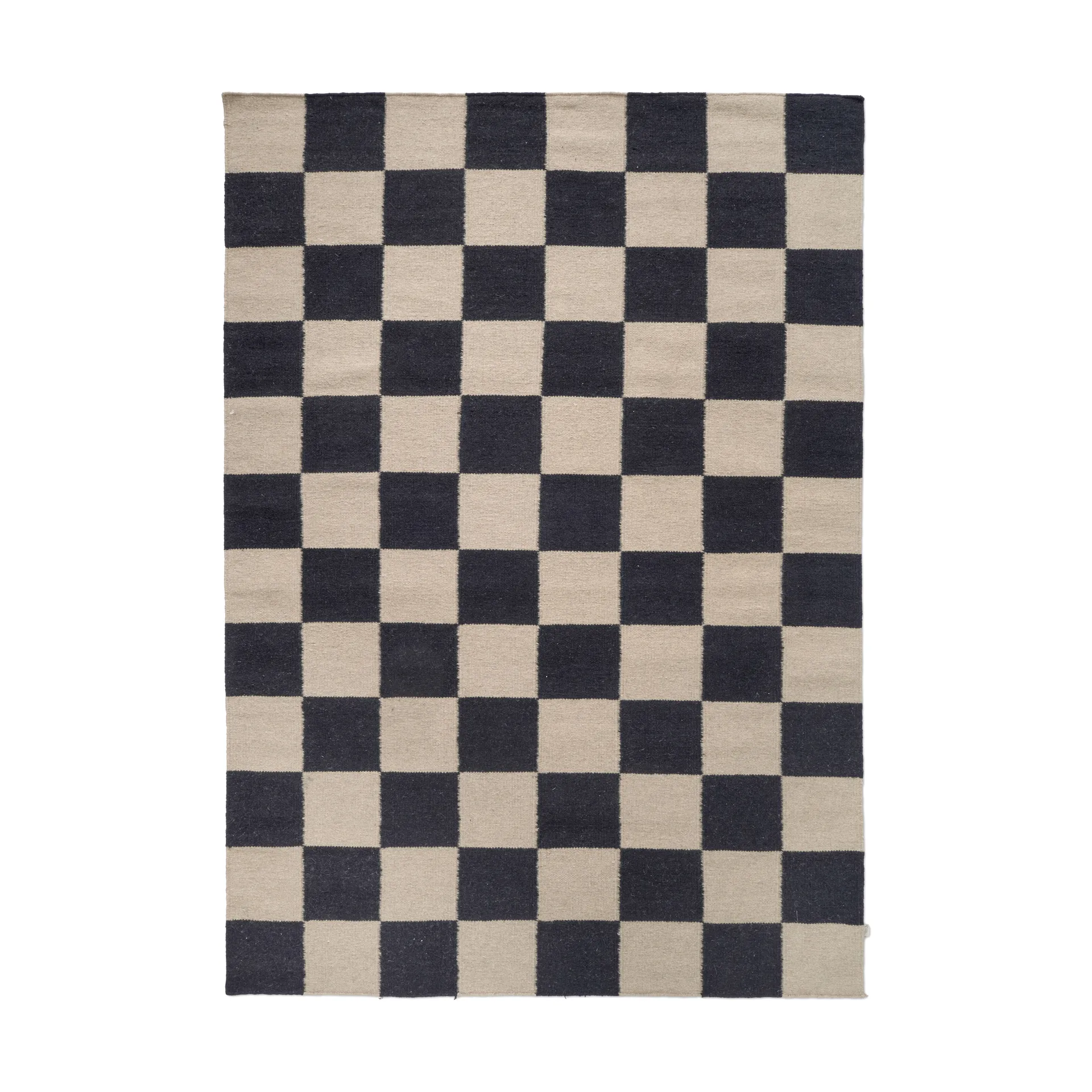 Squares matta, Svart-beige, 170x230 cm Classic Collection
