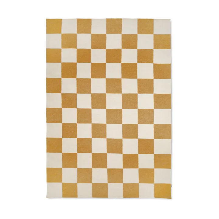 Squares matta - White-yellow, 250x350 cm - Classic Collection