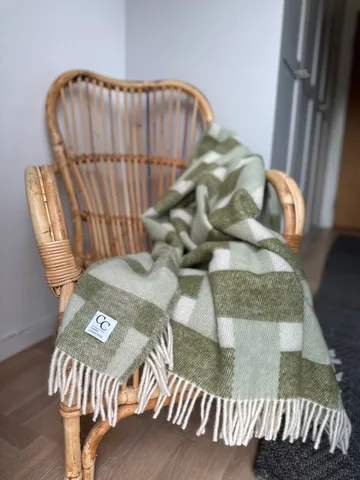 Weave pläd 130x180 cm - Grön - Classic Collection