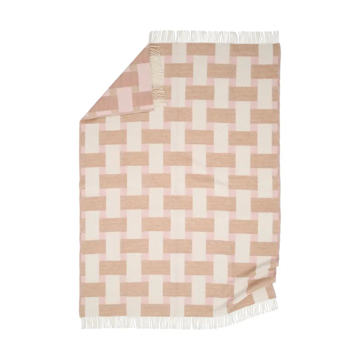 Weave pläd 130x180 cm - Rosa - Classic Collection