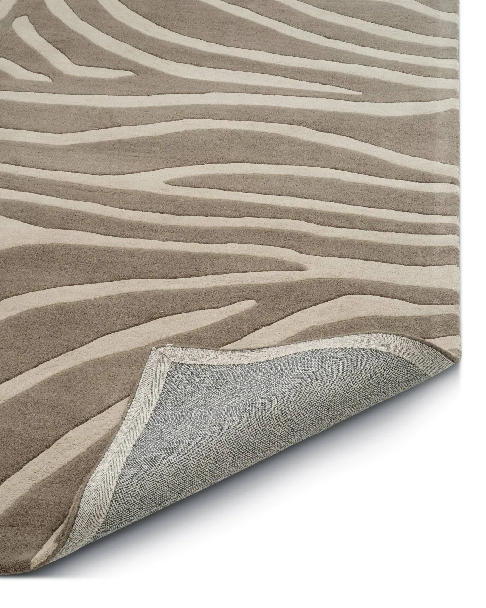 Zebra ullmatta, Beige, 170x230 cm Classic Collection