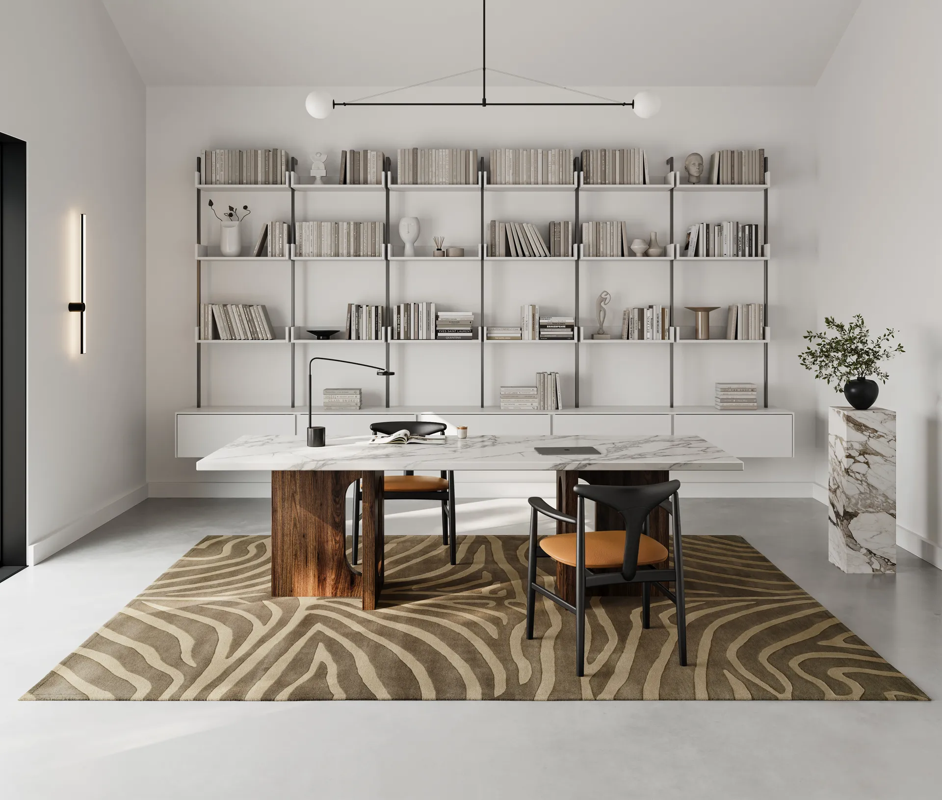 Zebra ullmatta, Brown, 250x350 cm Classic Collection
