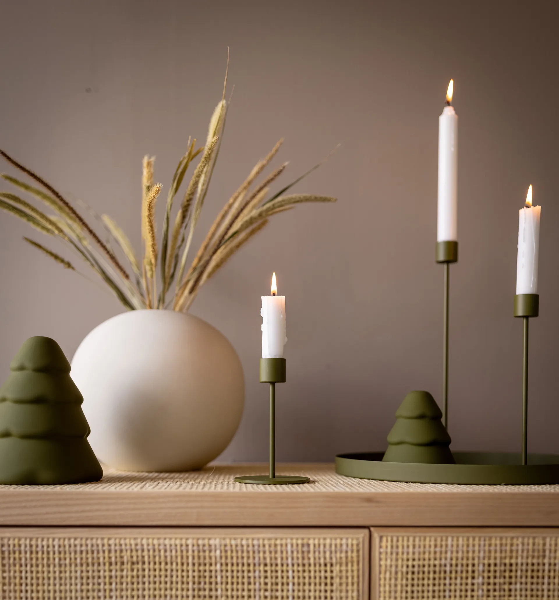 Cooee ljusstake 13 cm, Olive Cooee Design