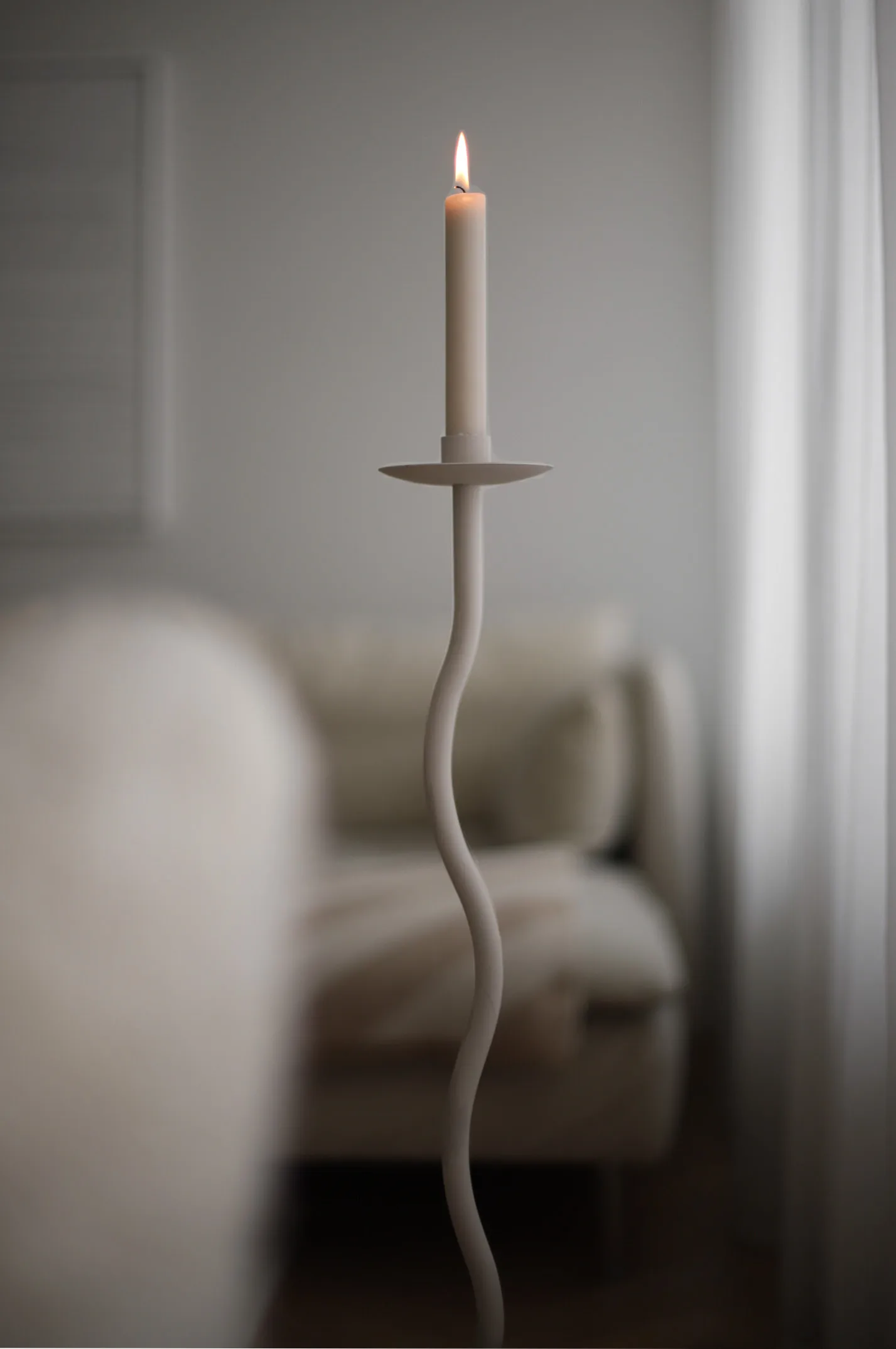 Curved ljusstake 85 cm, Sand Cooee Design