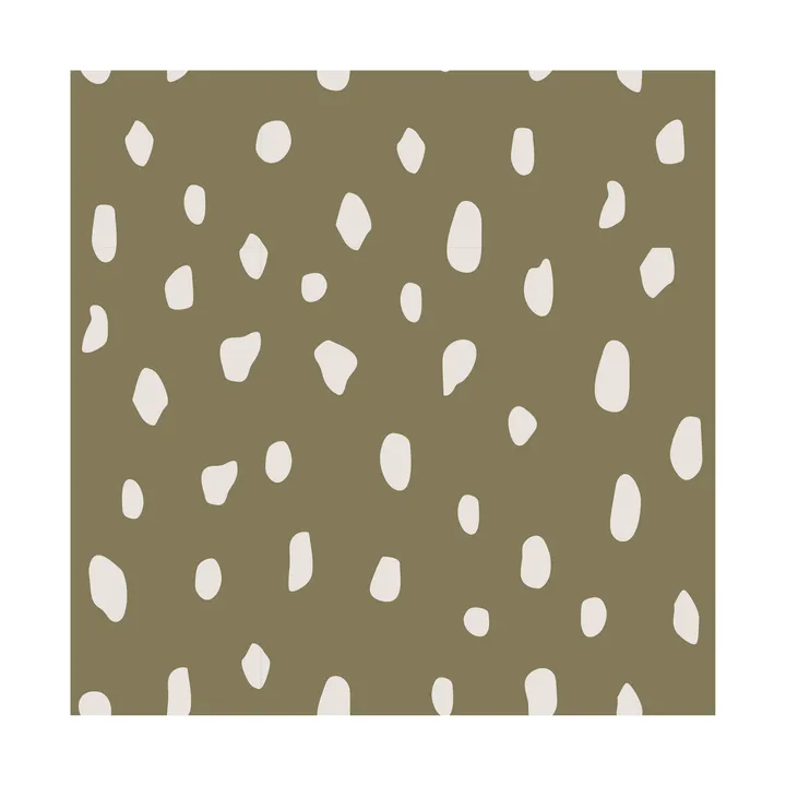 Dots servetter 33x33 cm 20-pack - Olive - Cooee Design