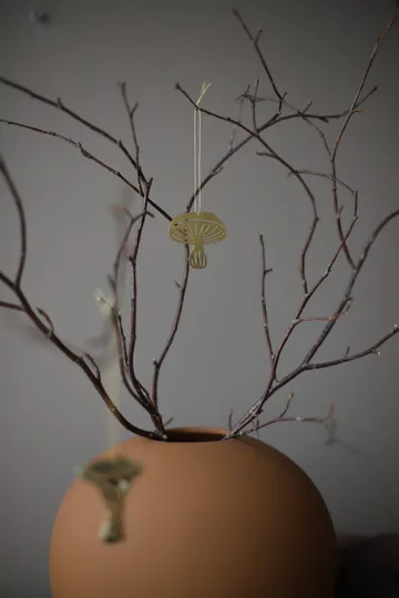 Fungi dekorationshänge 4 delar - Brass - Cooee Design
