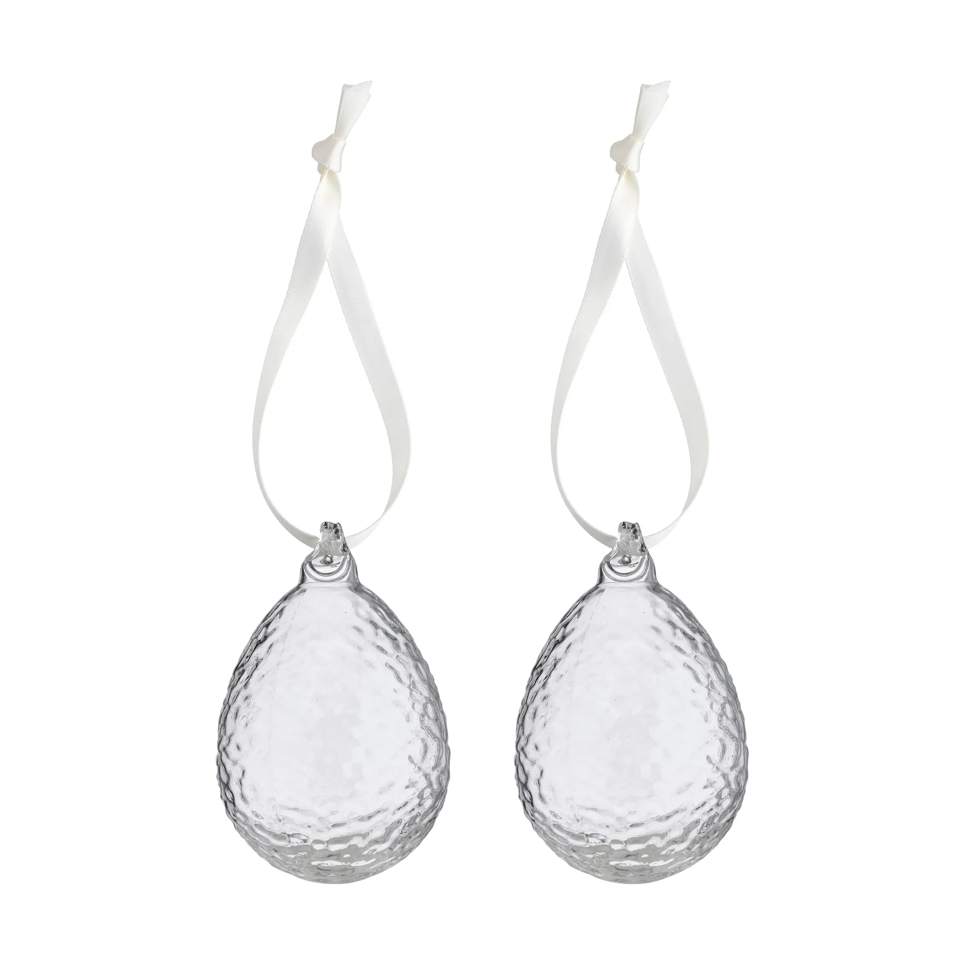 Gry ägg påskhänge 2-pack, Clear Cooee Design