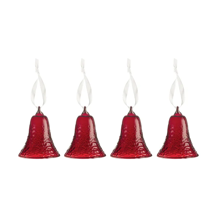 Gry bell klocka 8 cm - Deep red - Cooee Design