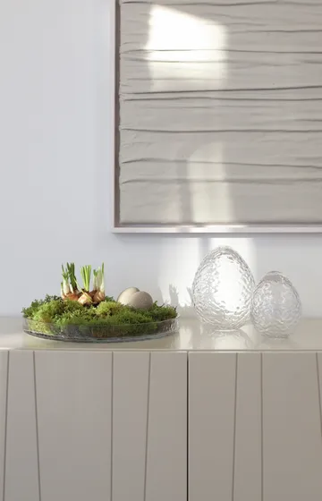Gry stående ägg 16 cm - Clear - Cooee Design