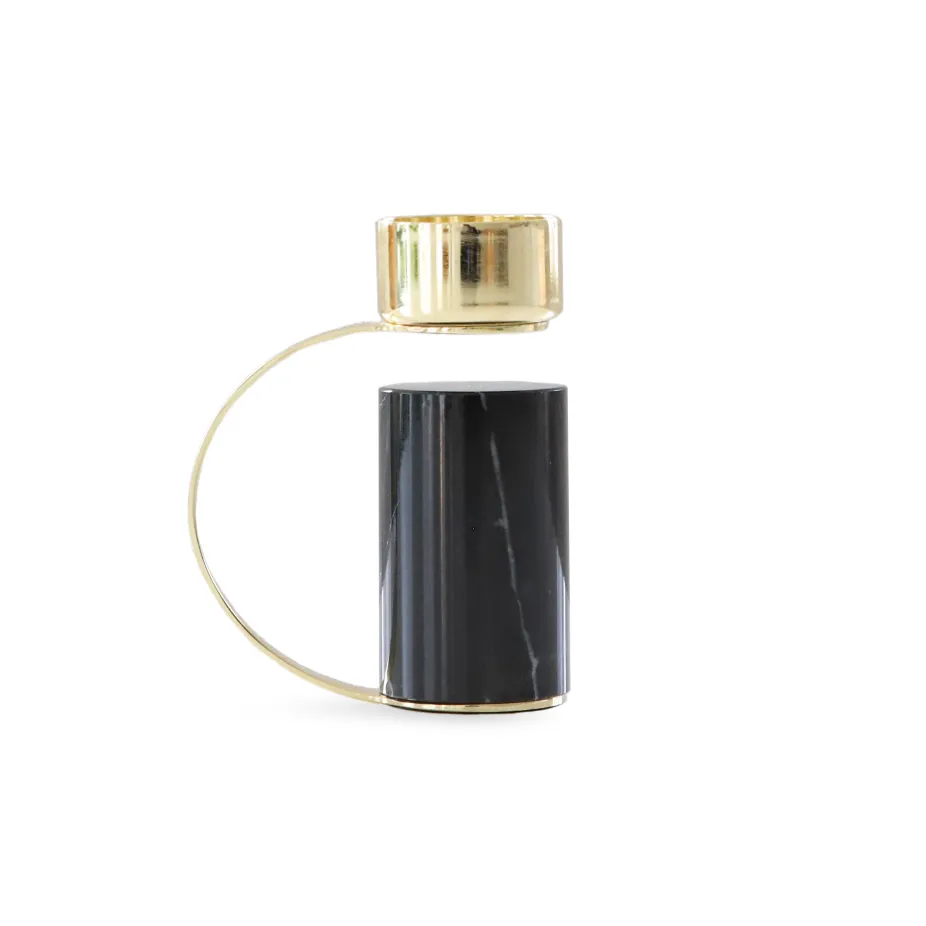 Heavy värmeljusstake, Nero marquina Cooee Design