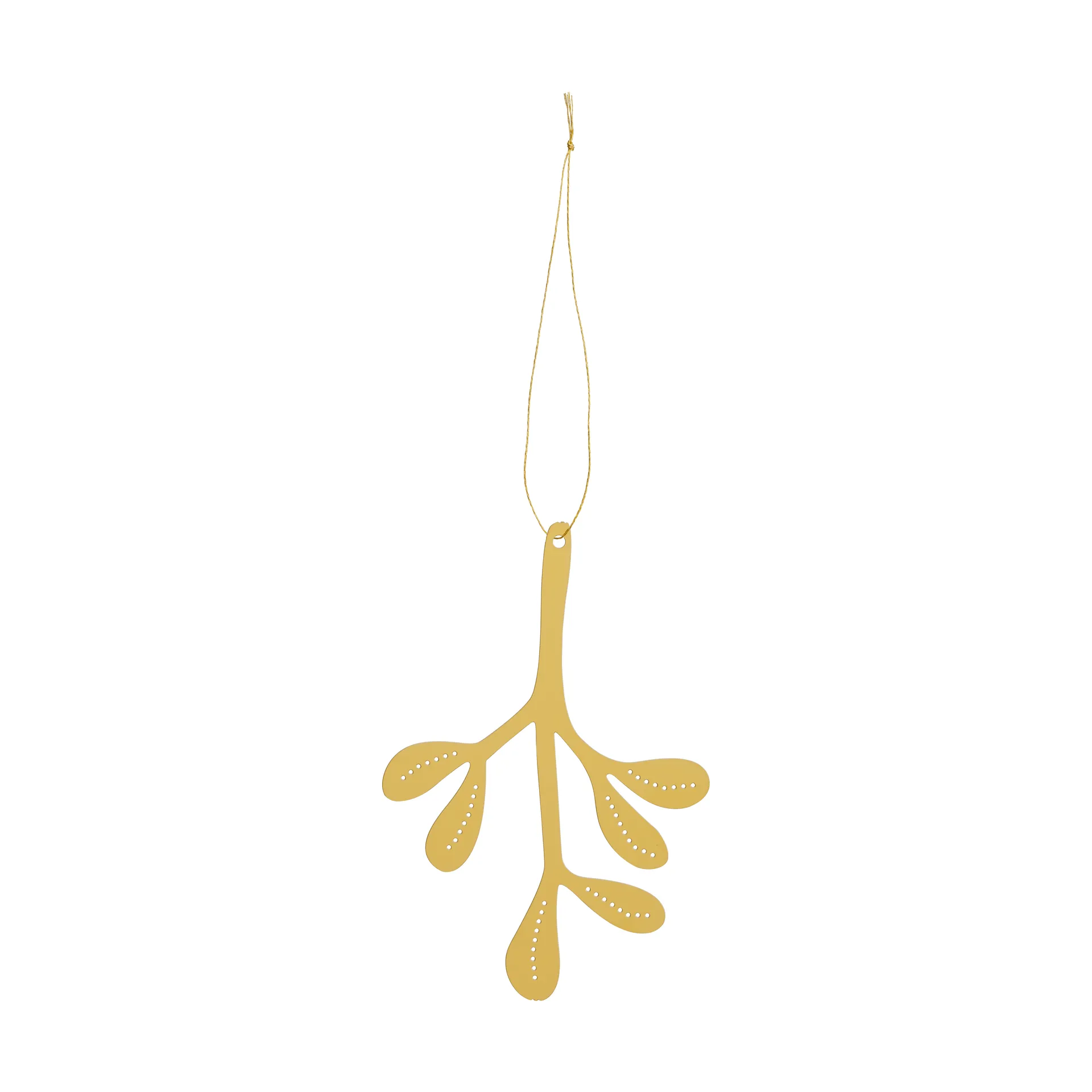 Mistletoe julhänge 2-pack, Mässing, 12 cm Cooee Design