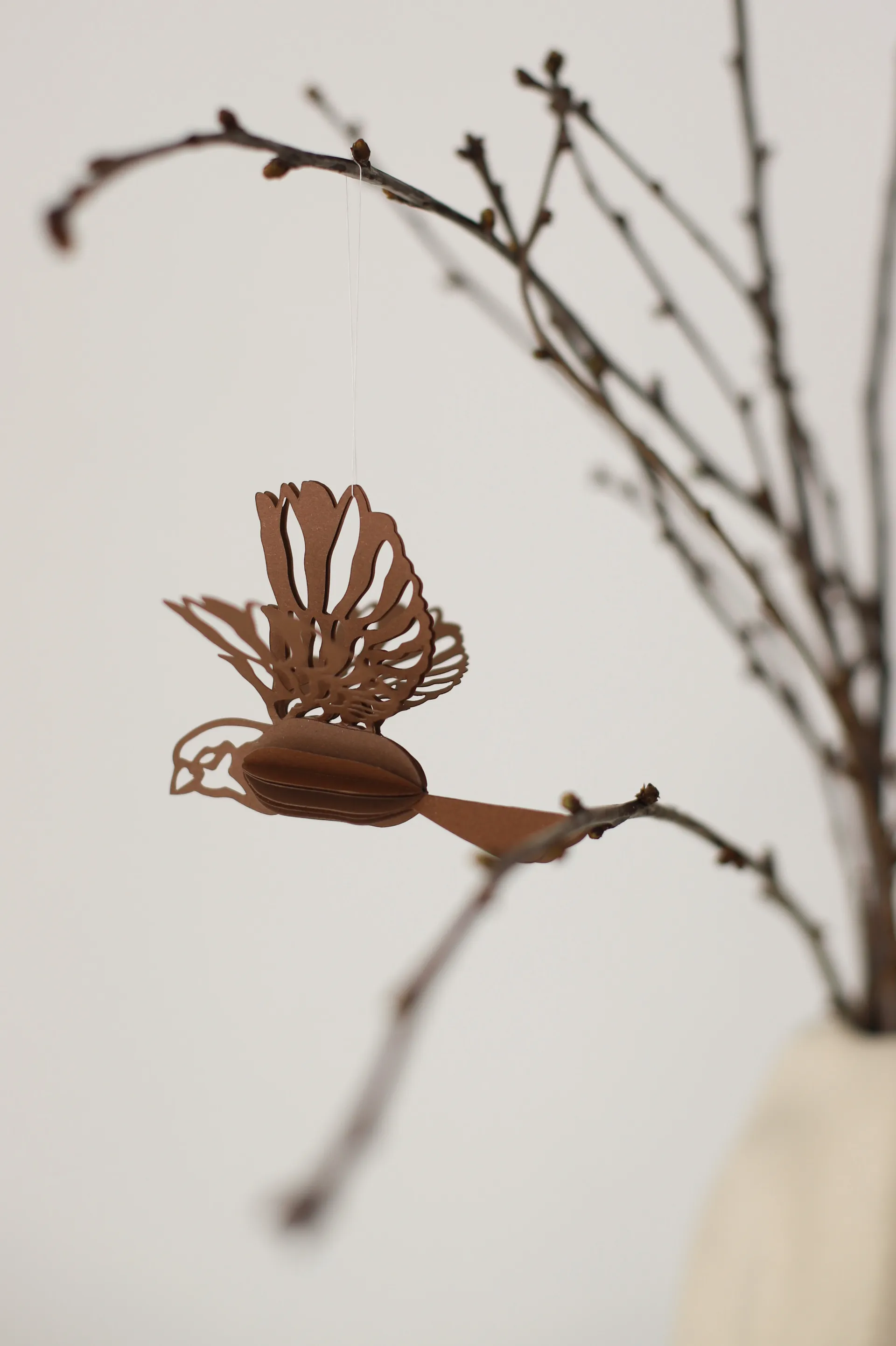 Paper bird dekorationshänge 2-pack, Coffee Cooee Design