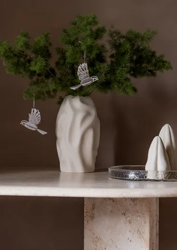 Paper bird dekorationshänge 2-pack - Sand - Cooee Design