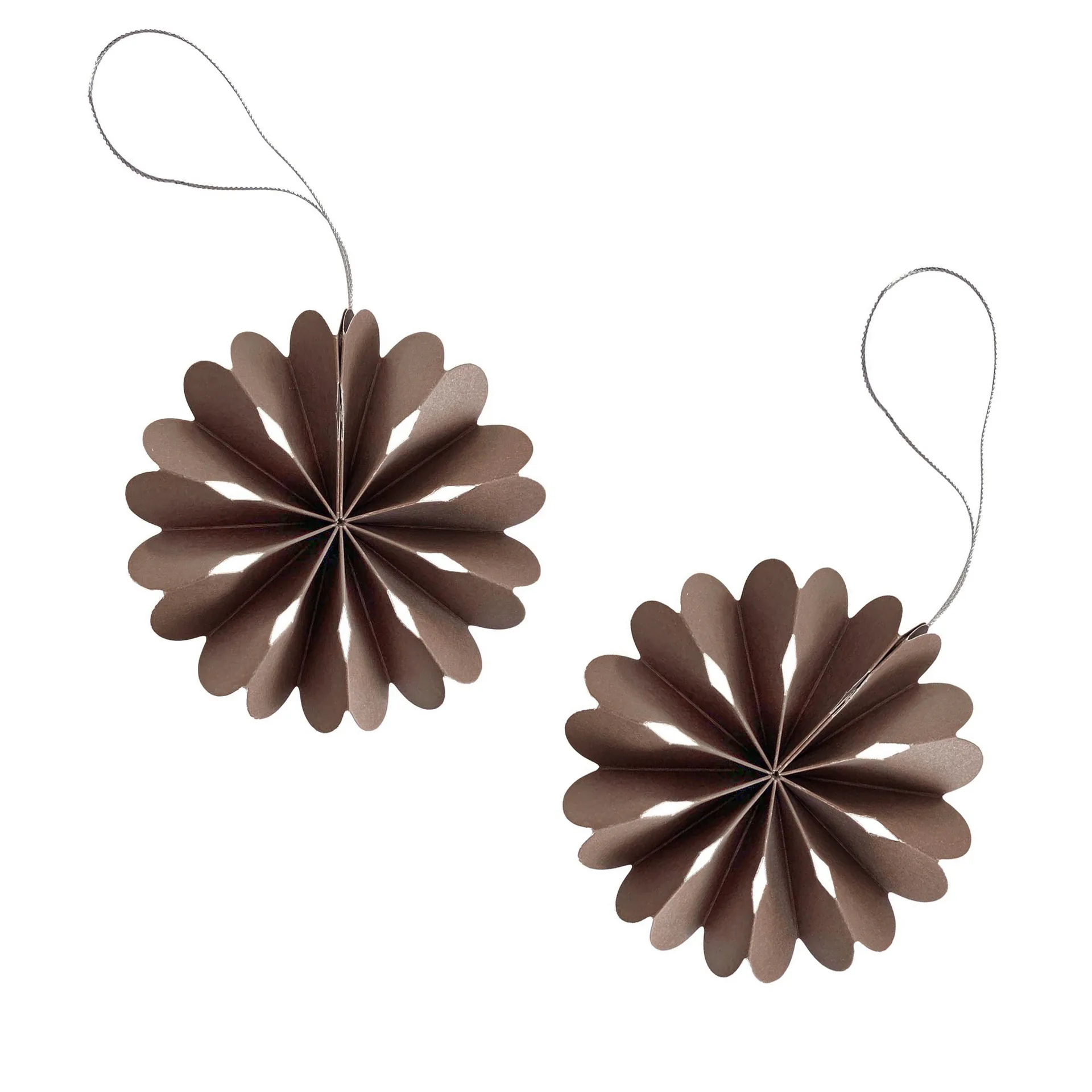 Paper Flowers julhänge 2-pack, Coffee Cooee Design