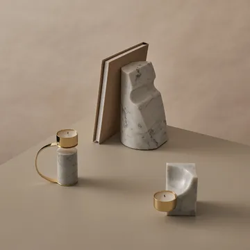 Quarter värmeljusstake - Carrara - Cooee Design