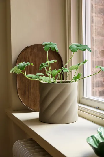 Twist blomkruka - Sand, medium Ø19 cm - Cooee Design