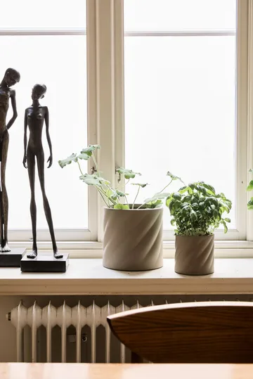 Twist blomkruka - Sand, small Ø12 cm - Cooee Design