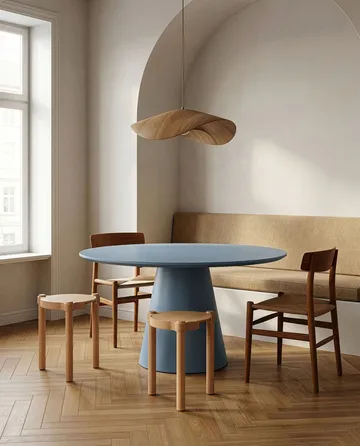 Woody rund pall - Ek, Ø38x46 cm - Cooee Design