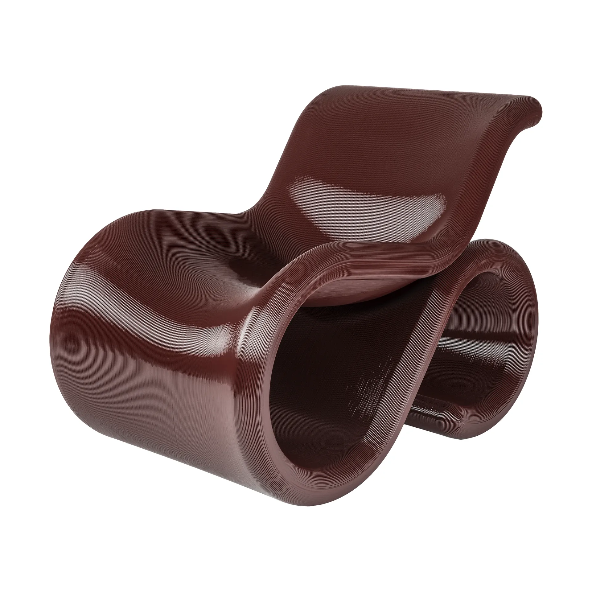 Éclair chair loungestol, Cherry Crème Atelier