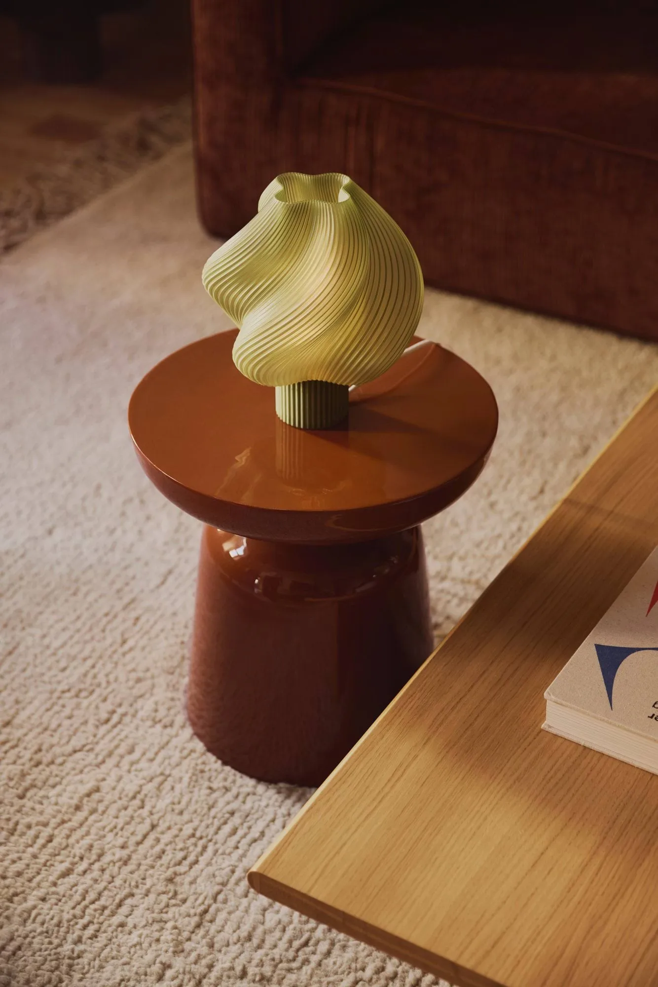 Soft Serve bordslampa, Olive, Regular, 26 cmOlive Crème Atelier