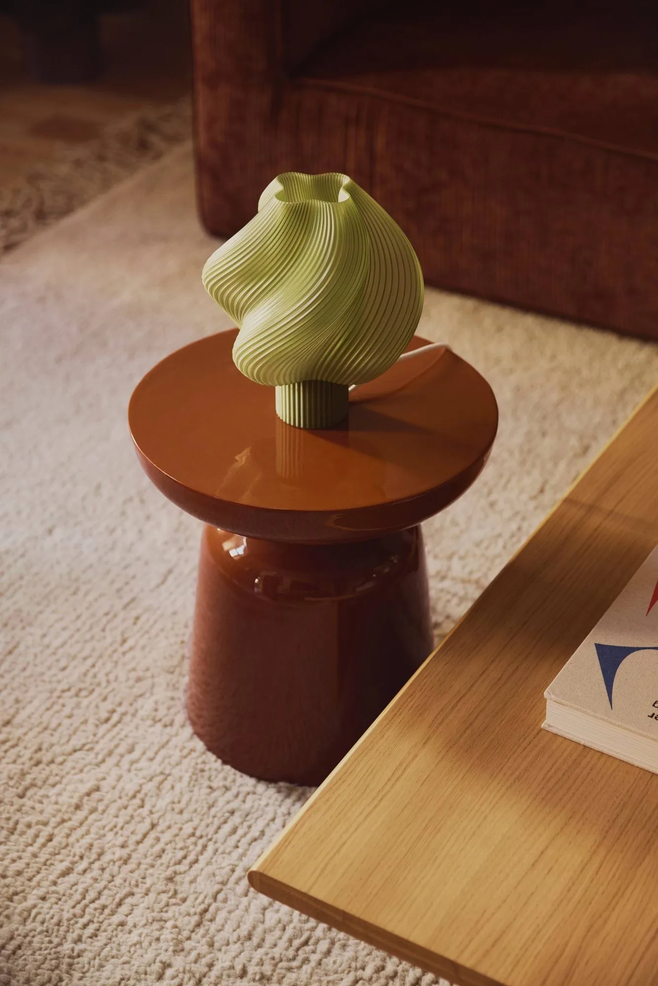Soft Serve bordslampa, Olive, Regular, 26 cmOlive Crème Atelier