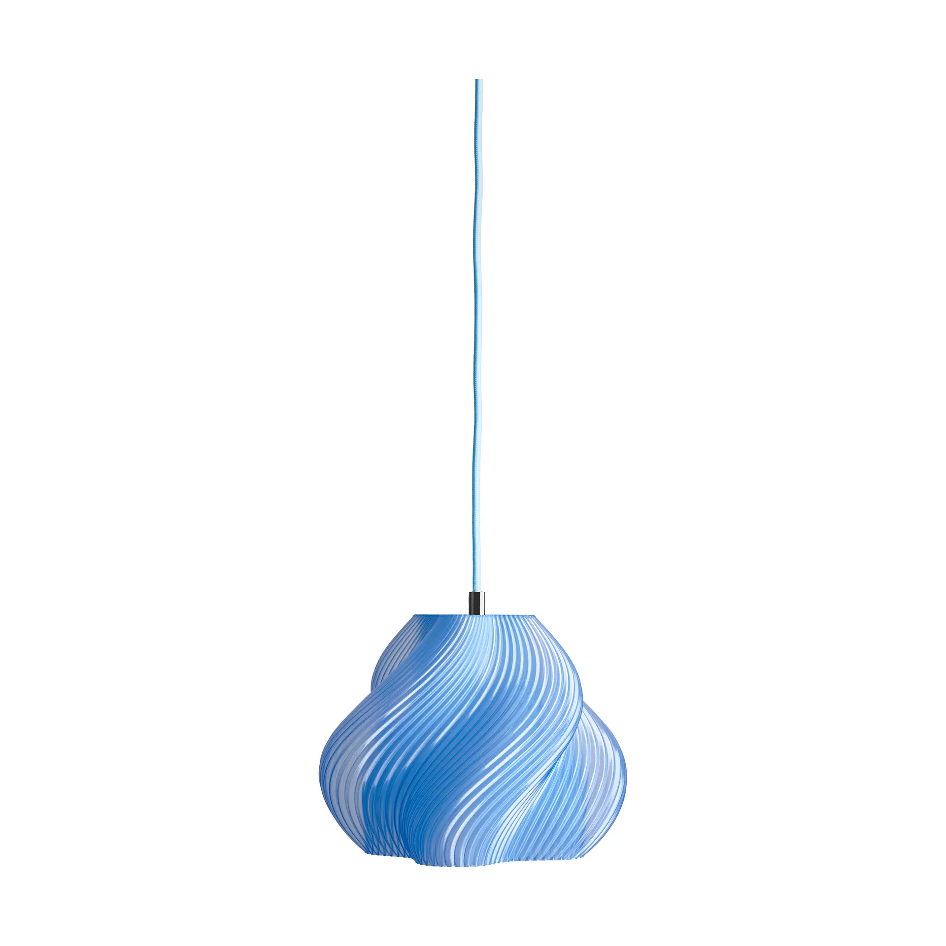 Soft Serve pendel, Blueberry sorbet-chrome, 01, 20 cm Crème Atelier